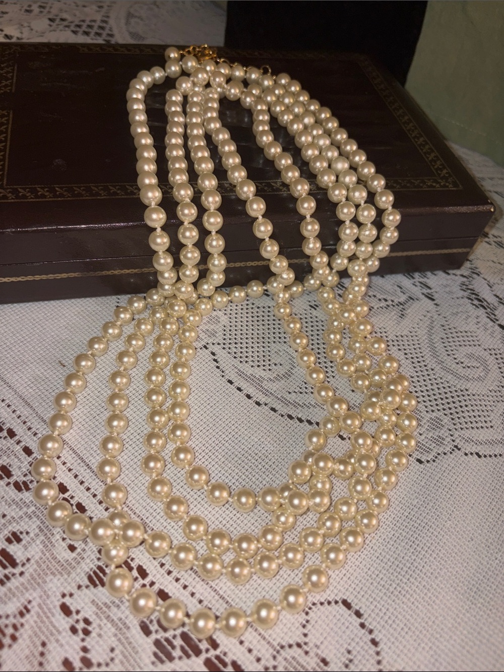 Joan Rivers Champagne Pearl Multi-Strand Necklace with Gold-Tone Clasp